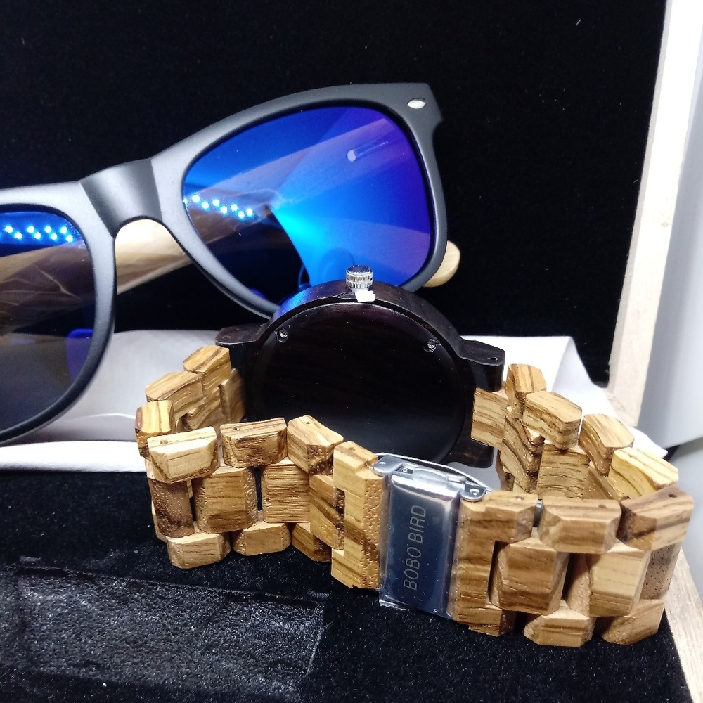 BOBO BIRD GENUINE WOOD WATCH/SUNGLASSES SET - Picture 7 of 8
